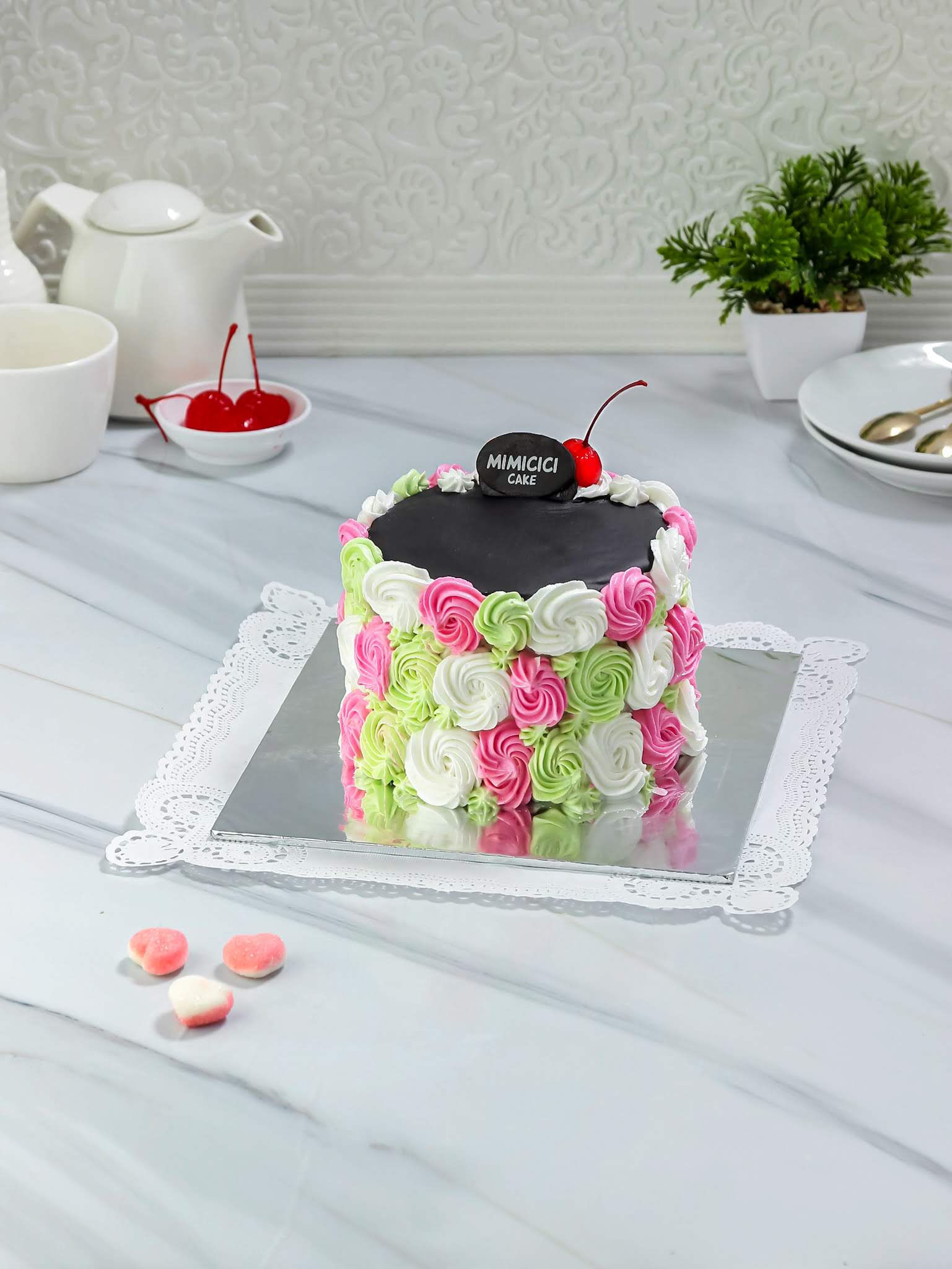 Korean Cake Flower Cream Edition 12 Cm